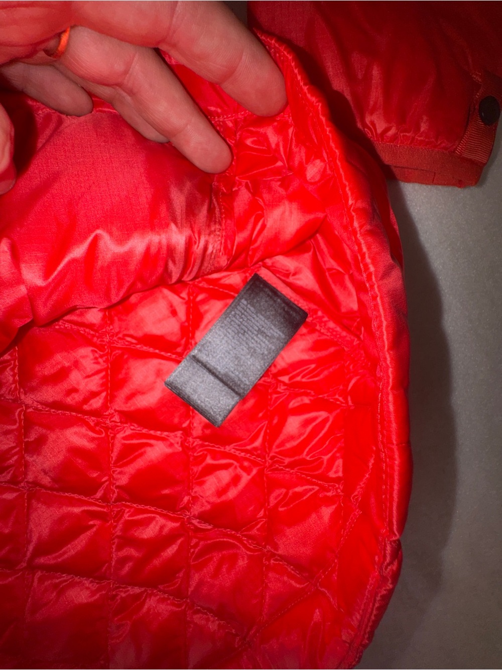 The North Face thermoball Red Quilted Puffer Jacket - Picture 4 of 5